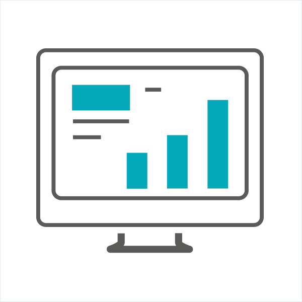 Image of a computer monitor with graphs