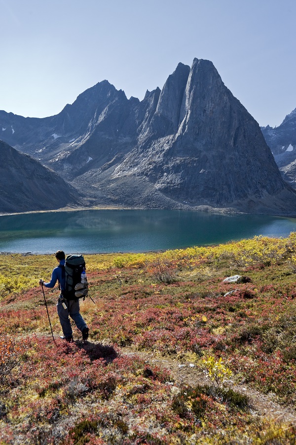 Hiking in Tombstone Territorial Park.