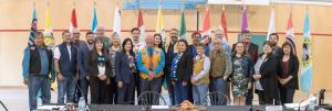 Attendees at the Yukon Forum today in Carmacks